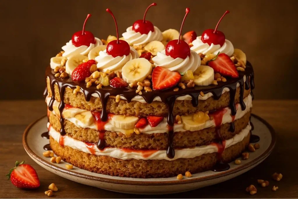 banana split cake