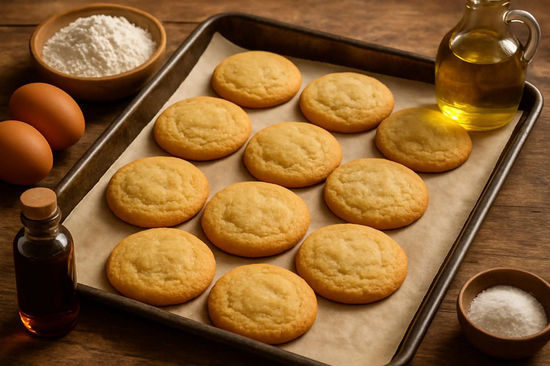no butter cookies